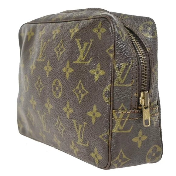 LOUIS VUITTON Trousse Toilette 23 Clutch Hand Bag Monogram Brown - Picture 2 of 15